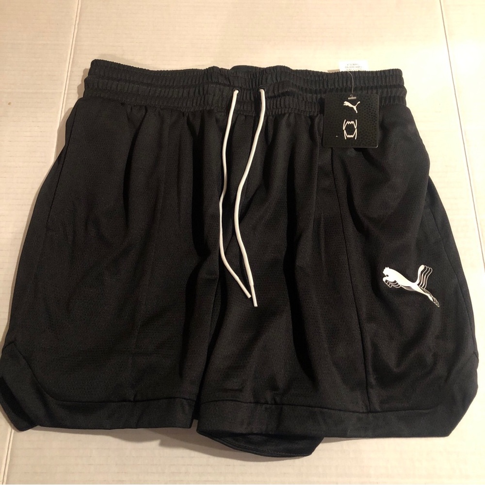 Puma Women’s Size S Foundation Dry Cell Black Basketball Training Shorts